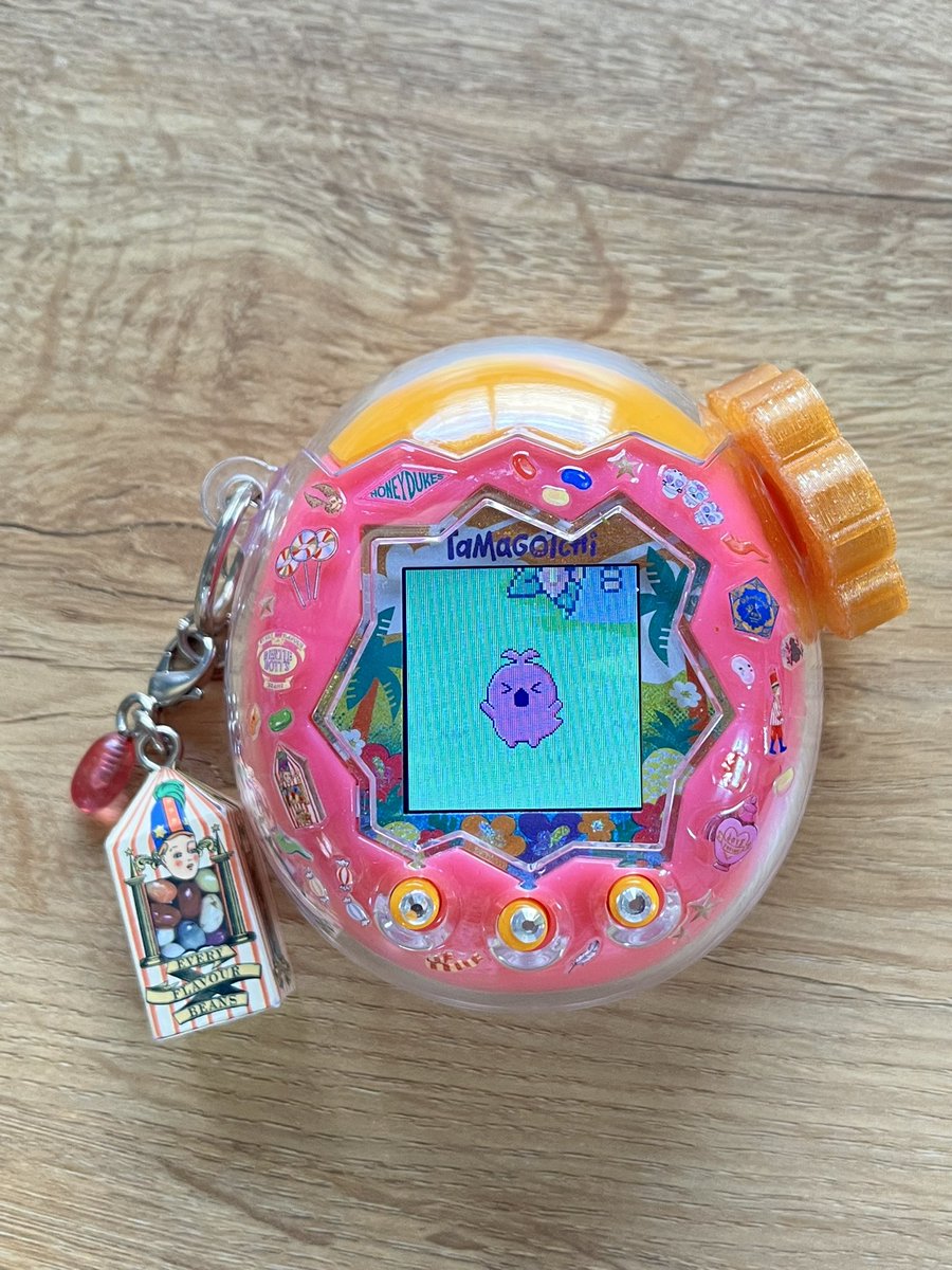 Ciii_tama's tweet photo. やっぱり自分的には南国が好きかな🌺🧡

🌀つけるために放置、、、
泣いてるのかわいそうやけど、怒ってるのかわいい笑

#たまごっちパラダイス https://t.co/BTYidCWLhD