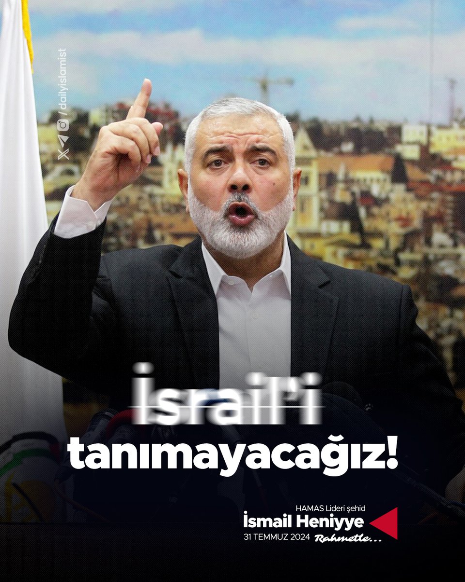 dailyislamist's tweet photo. 🔴 Hamas lideri İsmail Heniyye, şehadetinin ikinci sene-i devriyesinde rahmetle anılıyor.. https://t.co/gsg81e4b74