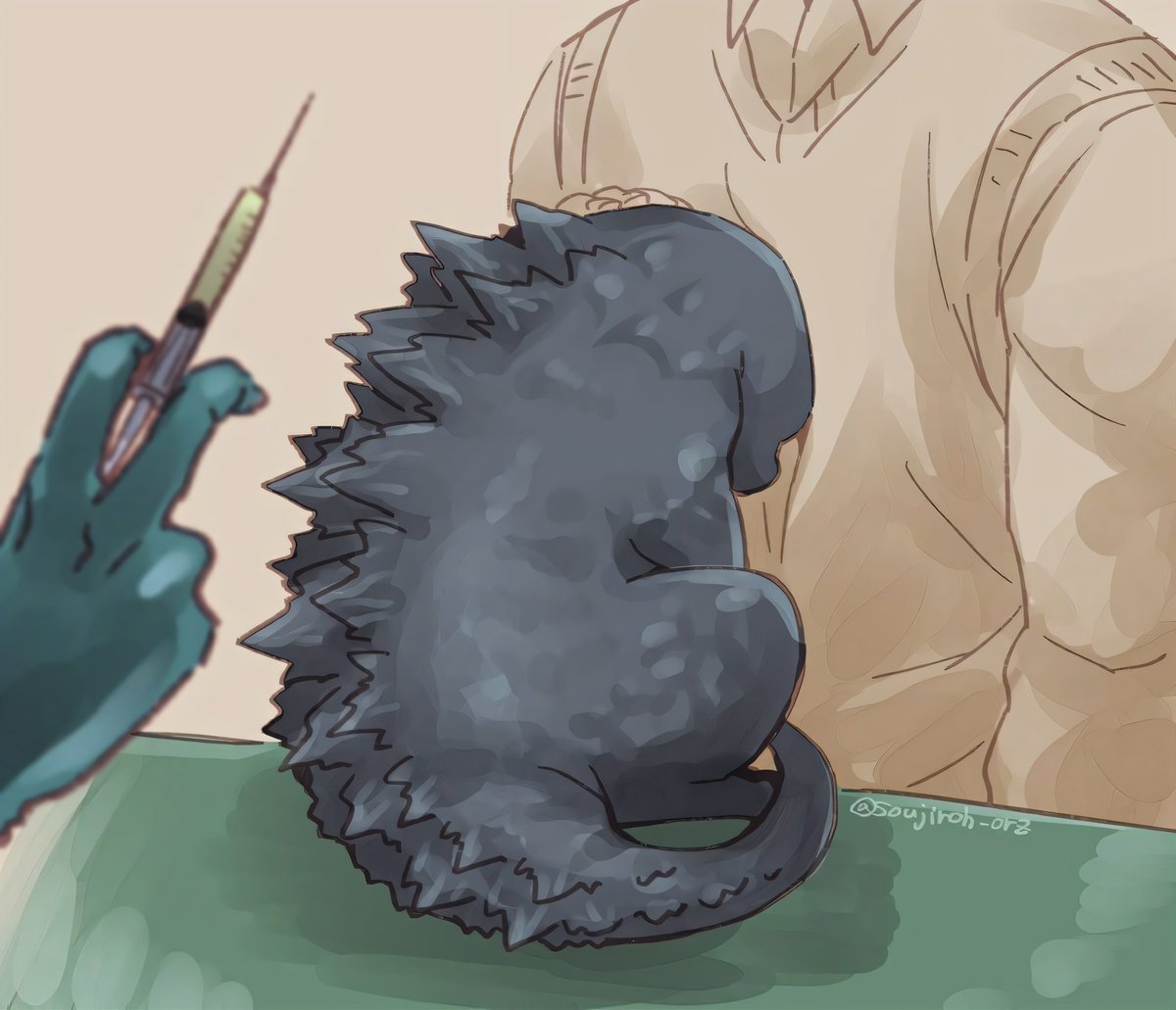 Universal4karts's tweet photo. Oh my good godzilla is so cute 💖 https://t.co/bEKwnjA5MV