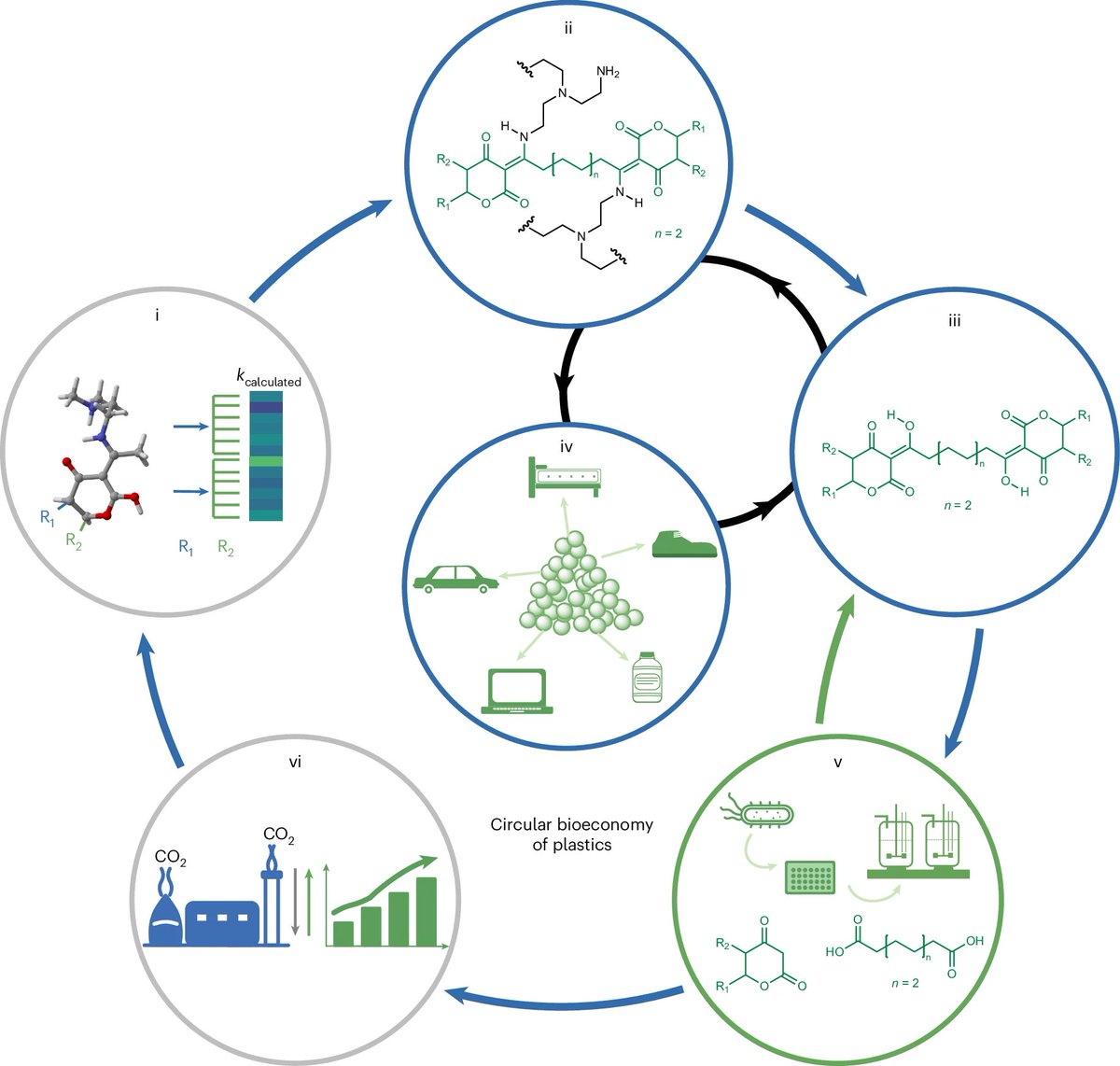 Keasling_Lab's tweet photo. We're thrilled to share our new manuscript in @NatureBiotech, led by former postdoc Zilong Wang! We engineered #PolyketideSynthases to produce renewable monomers for plastics with programmable properties, enabling materials-by-design for a circular and sustainable future. 1/2 https://t.co/ltHmmHmEdz