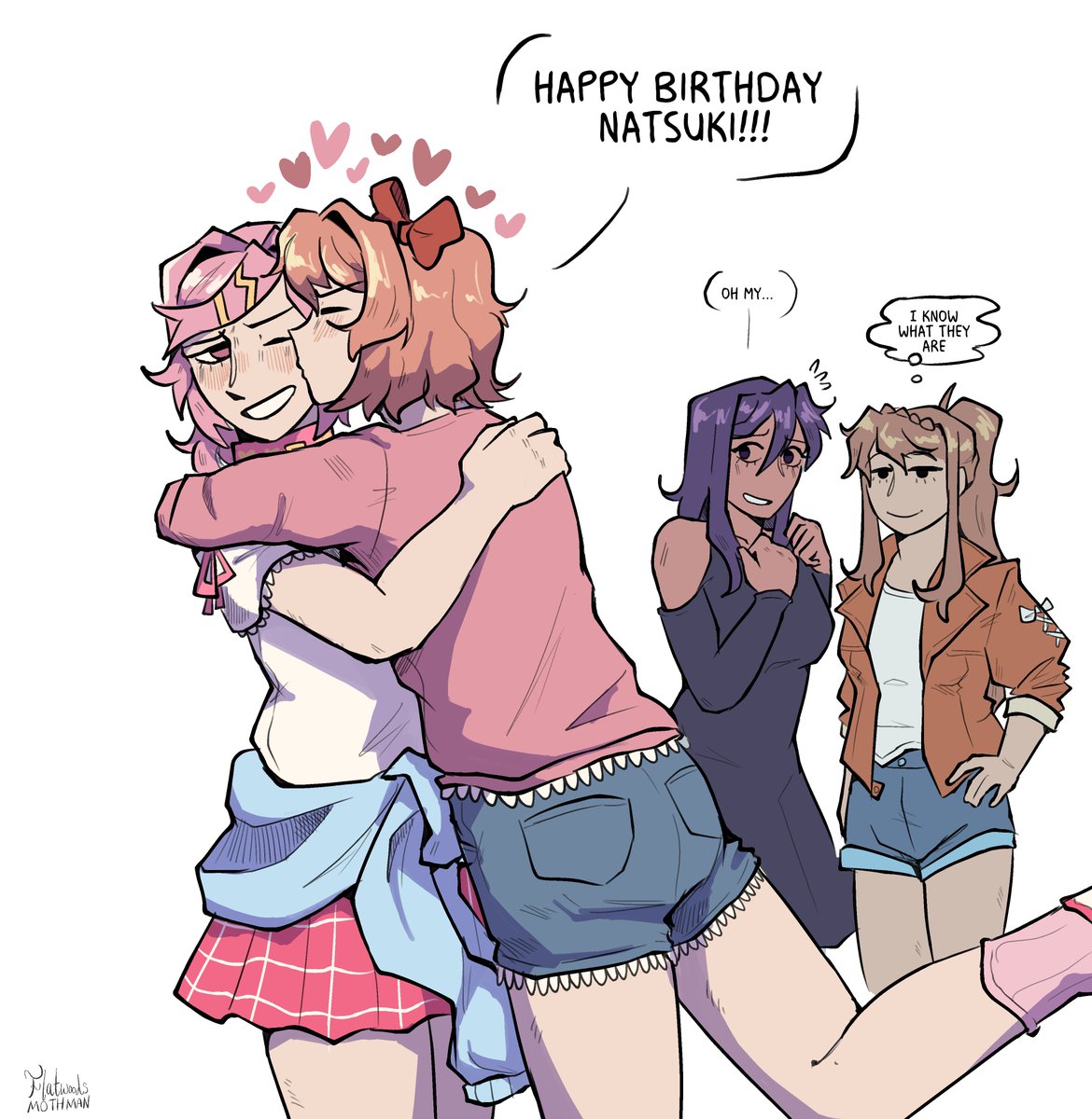 FlatwoodsMoth's tweet photo. i know her birthday was yesterday but i was too slow ;) #ddlc #sayosuki https://t.co/5RO6rCylBc