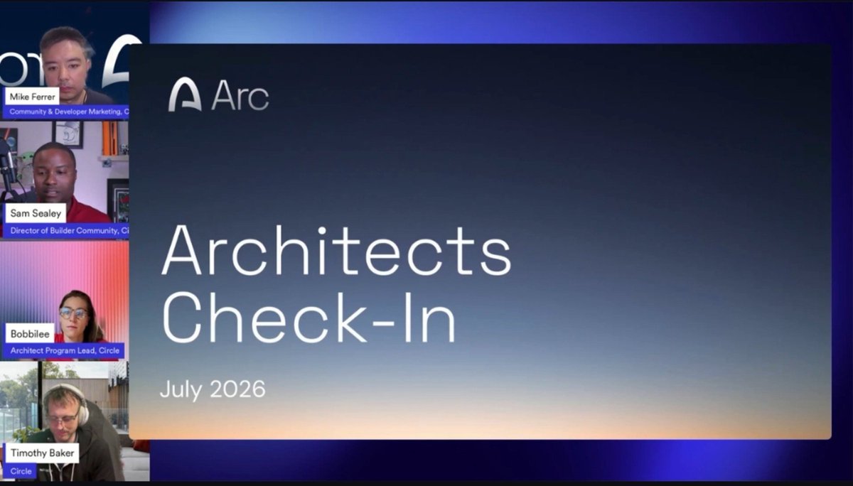SureJeremiah's tweet photo. 🥳Great day!

Though, I wasnt live, Iearnt "Arc On Campus" was giving a shout out live at today's architect check-in.  Wow! Goosebumps. Lovely to see.😇

Thank you @bobbilee 🥰

There is so much to see, there is so much to expect from this movement. 

It's gonna be packed full of suprises.