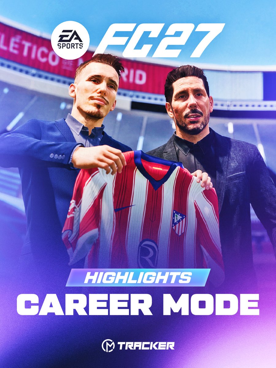 cmtrackernet's tweet photo. 🚨 Career Mode has received its biggest overhaul in years 😍

From rebuilt transfers and Dynamic OVR to smarter scouting, Growth Profiles, Creator Challenges and much more...

Here's everything new in #FC27 Career Mode 👇🧵 https://t.co/aU4WR5TJ1G