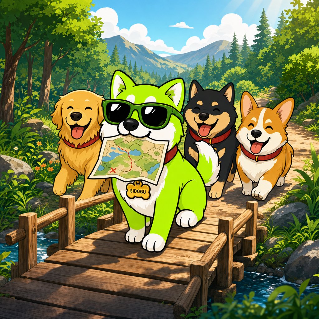 IDogUCoin's tweet photo. ENJOY THE JOURNEY. GOOD VIBES KNOW THE WAY.

$IDOGU • on Robinhood Chain https://t.co/rn3gxk8OgH