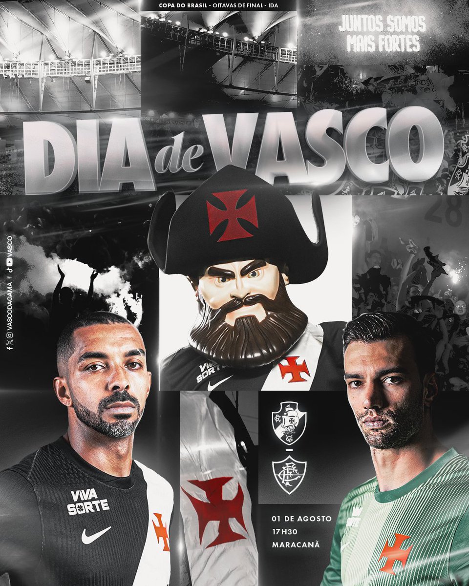 VascodaGama's tweet photo. 💢 É DIA DE VASCO! É DIA DE COPA! 🏆💢

▶️ CONFRONTO DE IDA DAS OITAVAS DE FINAL DA COPA DO BRASIL NO MARACANÃ!

VAMOS, VASCOOOOOOOOOO! 💪💢

#DiaDeVasco
#VascoDaGama https://t.co/A9zZDwaccR
