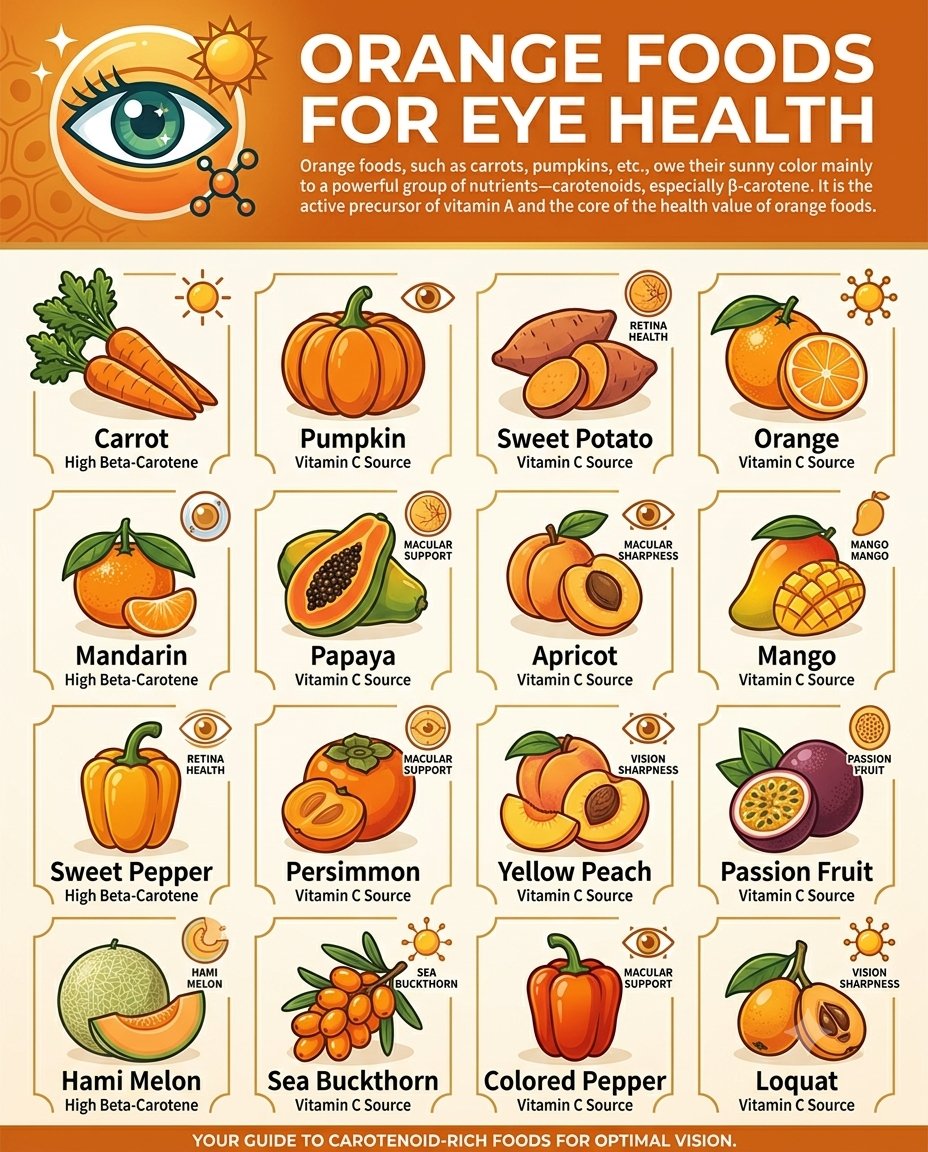 food_health_joy's tweet photo. Orange Foods for Eye Health🥭 https://t.co/pOQH78Tj3W