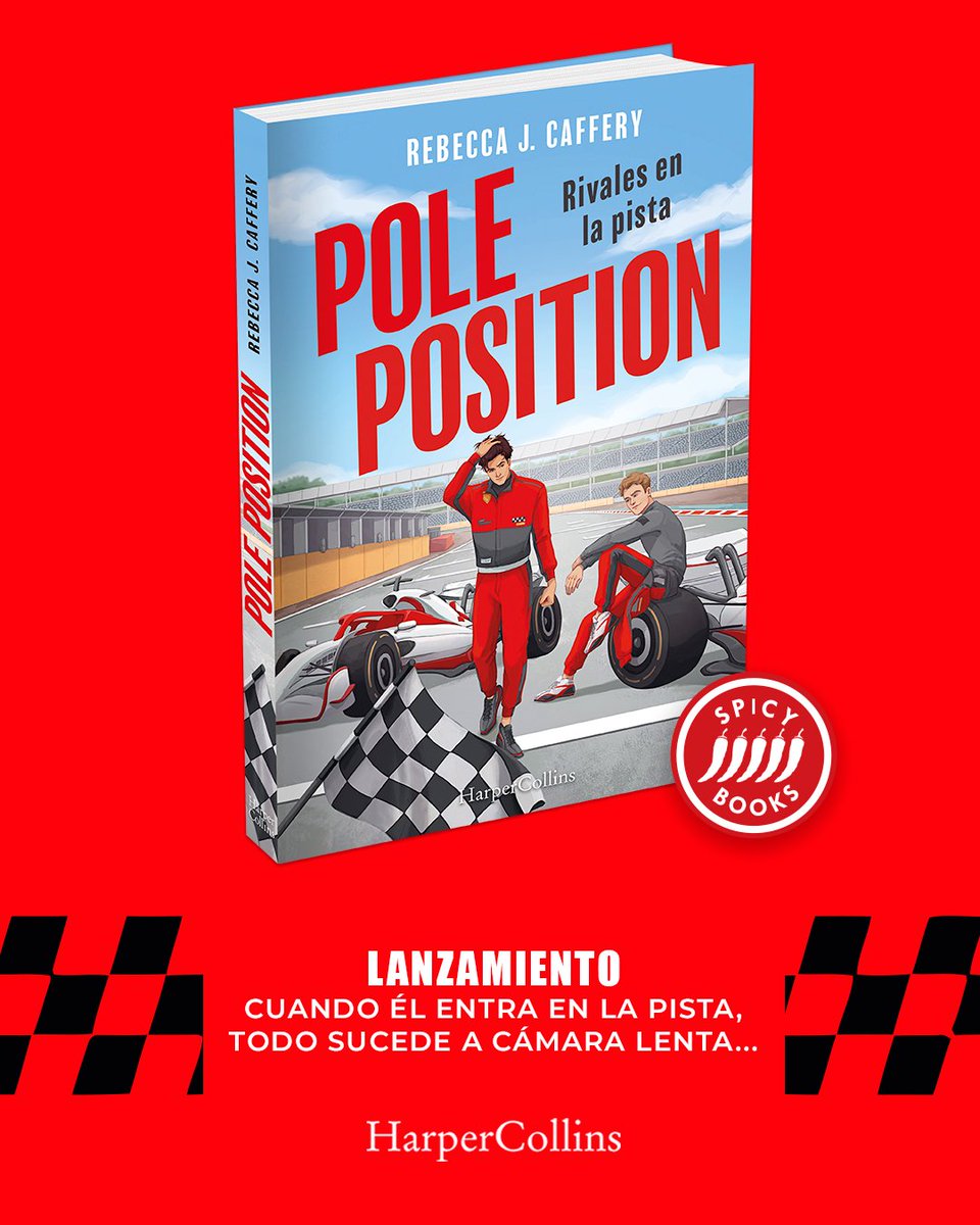 HarperCollinsIB's tweet photo. 🏎️ Dos pilotos de Fórmula 1. Rivalidad en la pista y atracción fuera de ella.
🛞 Damos la bienvenida a #PolePosition de #RebeccaJCaffery. El #sportsromance de alto voltaje que te va a hacer más llevadera la vuelta a la rutina. ¿Te atreves a pisar el acelerador?
¡YA A LA VENTA! https://t.co/xumsfXMjoe