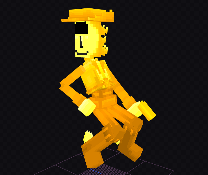 sharkarts24's tweet photo. Howd'y Partner! #deltarune #blockbench #yellow https://t.co/AVxw7mPFHh