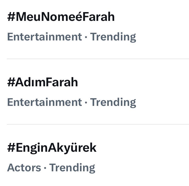 EAintlEvents's tweet photo. #EnginAkyürek #MeuNomeéFarah and #AdımFarah are trending and the news of the series in the #1 spot on @NetflixBrasil is at the top of the agenda 👏 https://t.co/Ih9cFlueOG