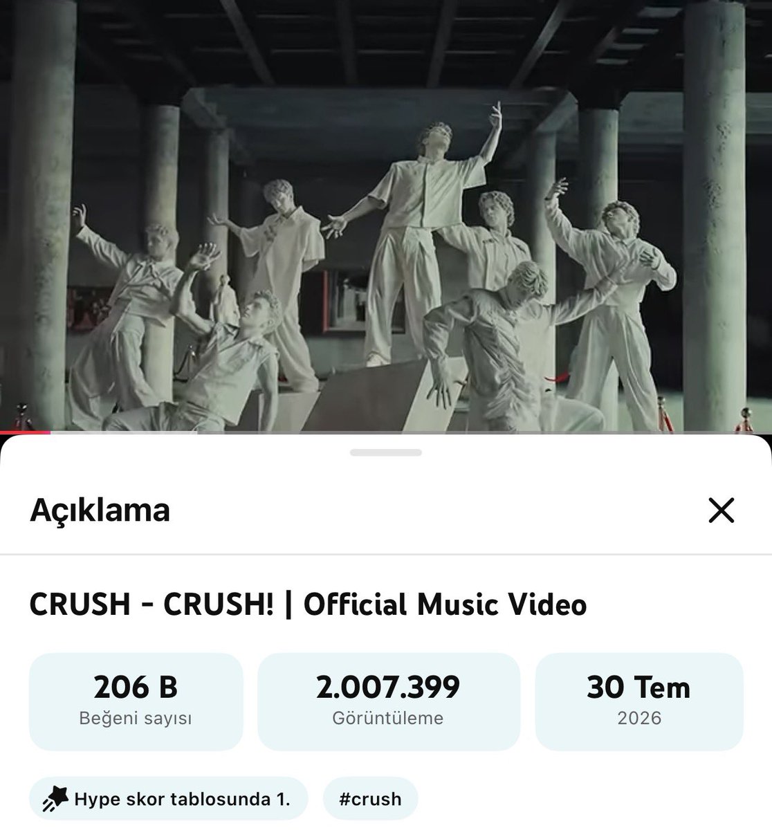 CrushBoysNews's tweet photo. 😭😭😭😭😭 CRUSH! 2 MİLYON https://t.co/uOR9Wb66eg