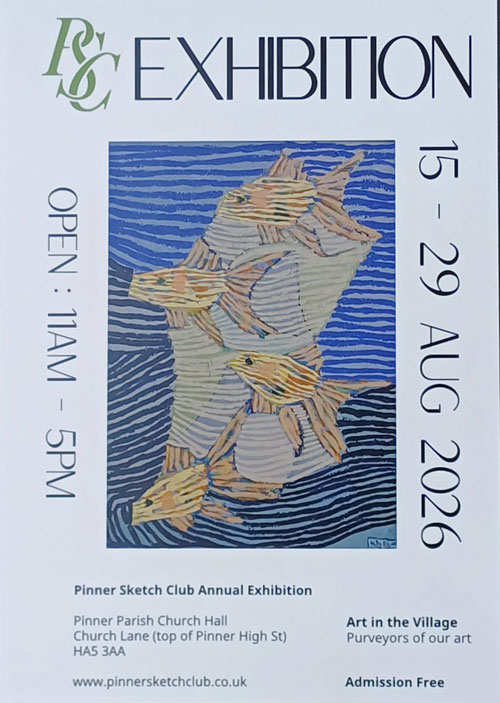 PinnerLocal's tweet photo. Pinner Sketch Club Summer Exhibition
15 Aug - 29  Aug Not long now until the PSC Annual Art Exhibition Great original art and cards for sale. Talented local Artists showing their work
https://t.co/7n287AnxGM @PinnerAssociat https://t.co/vl4wqIV96Q