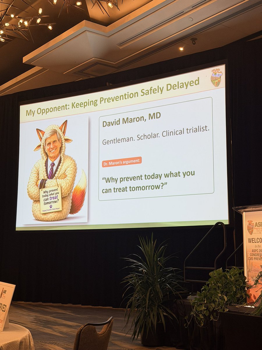 DrMarthaGulati's tweet photo. The Great Debates @DrMichaelShapir vs Dr. Maron on timing of prevention 
Michael is for early prevention and his arguments are below!
Why wait to treat?
#aspc2026 @ASPCardio https://t.co/npFJgQClAC