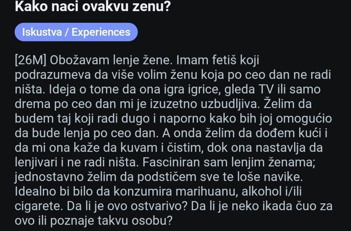 mrnjaudz's tweet photo. Savršen muškarac ne post... https://t.co/n2YVkPY3lO