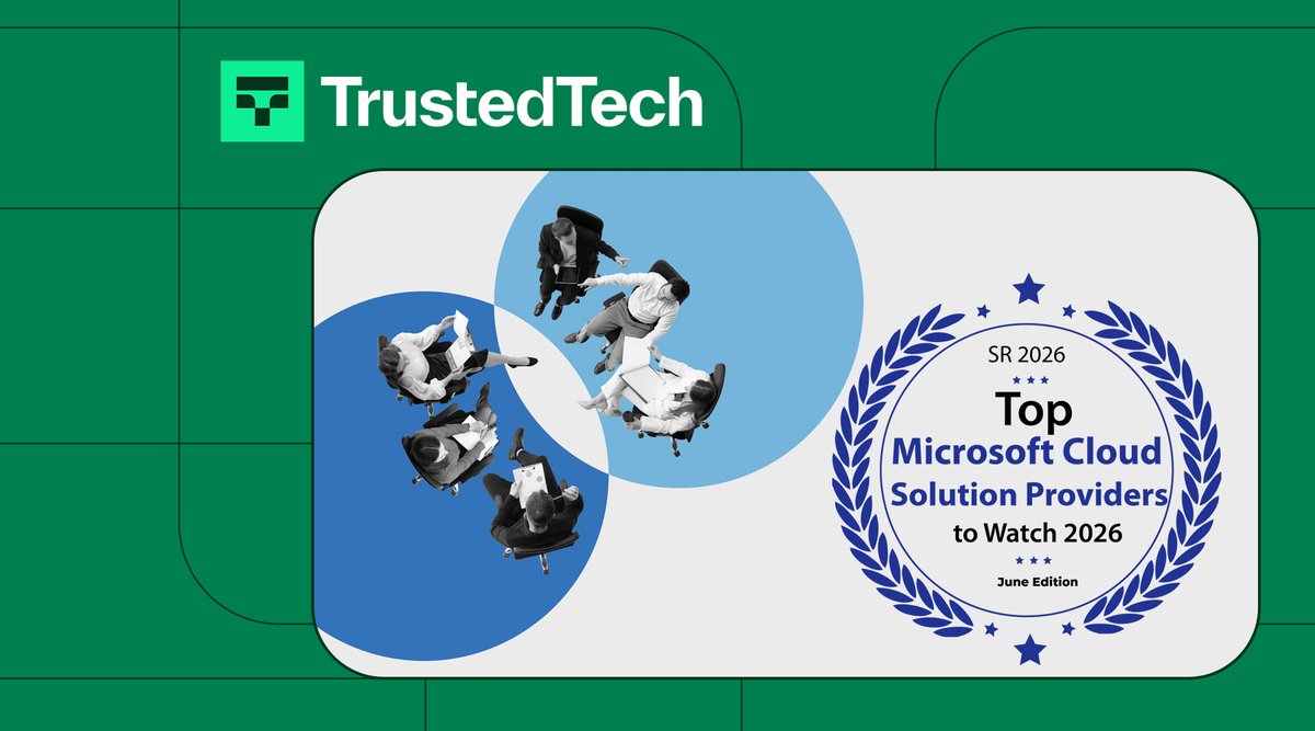 trustedtechteam's tweet photo. Recognition is meaningful, but what matters most is why it was earned.

We're proud to share that TrustedTech has been recognized by The Silicon Review as a Top Microsoft Cloud Solution Provider to Watch in 2026. The recognition highlights our commitment to helping organizations navigate the growing complexity of Microsoft licensing, Azure, AI, cybersecurity, and managed support with a strategy-first approach.

Technology decisions today extend far beyond procurement. Organizations need partners who can optimize investments, strengthen security, simplify cloud adoption, and deliver long-term business outcomes, not just complete transactions.

We're honored to be recognized alongside other innovators in the Microsoft ecosystem and grateful to our customers, partners, and team who continue to make this possible.

Read the full feature here: https://t.co/SU3Aiww0NH

#Microsoft #Azure #Microsoft365 #CloudComputing #CloudTransformation #Cybersecurity #ArtificialIntelligence #MicrosoftPartner #DigitalTransformation #ITLeadership