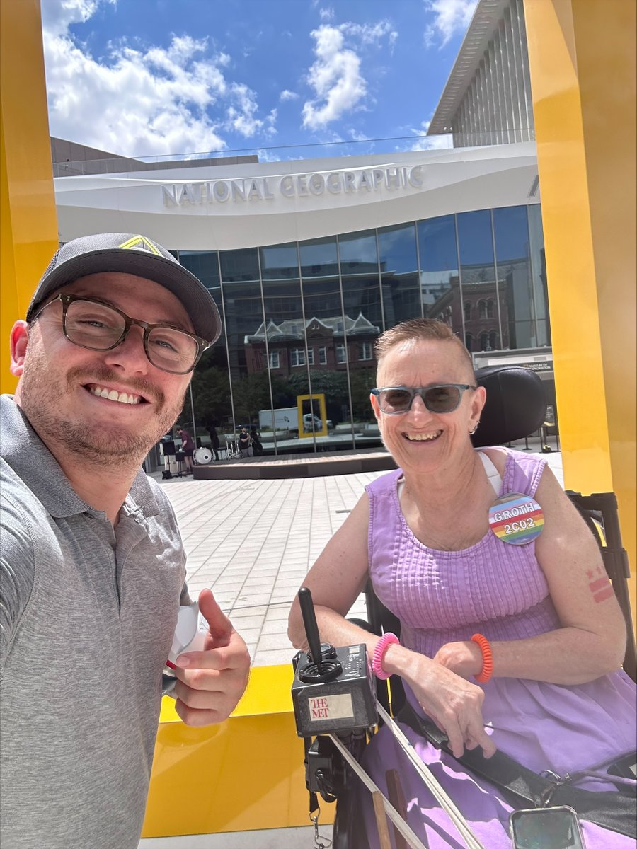 JakeStolzDC's tweet photo. Had a great time exploring the Golden Triangle neighborhood with Commissioner @IamHelenWheels. @GoldenTriDC https://t.co/S4BwpMYrpG