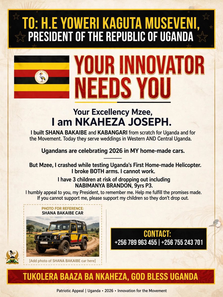 AfricanNkaheza's tweet photo. @KagutaMuseveni https://t.co/g3Kh6OAcQN