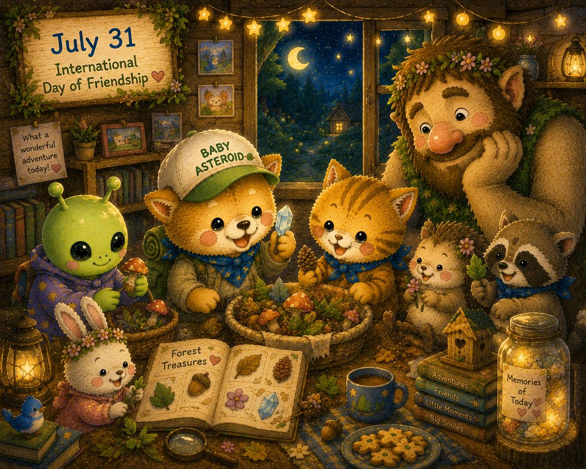OG_BABY_BSC's tweet photo. 📅 July 31

The forest
gave us
little treasures…

But the greatest one
wasn’t
something
we could hold.

It was
the memories
we made together. 🌙💙

Good night.

#BABYASTEROID #ForestAdventure #LittleMoments #Storybook https://t.co/SjLwBBSNvM