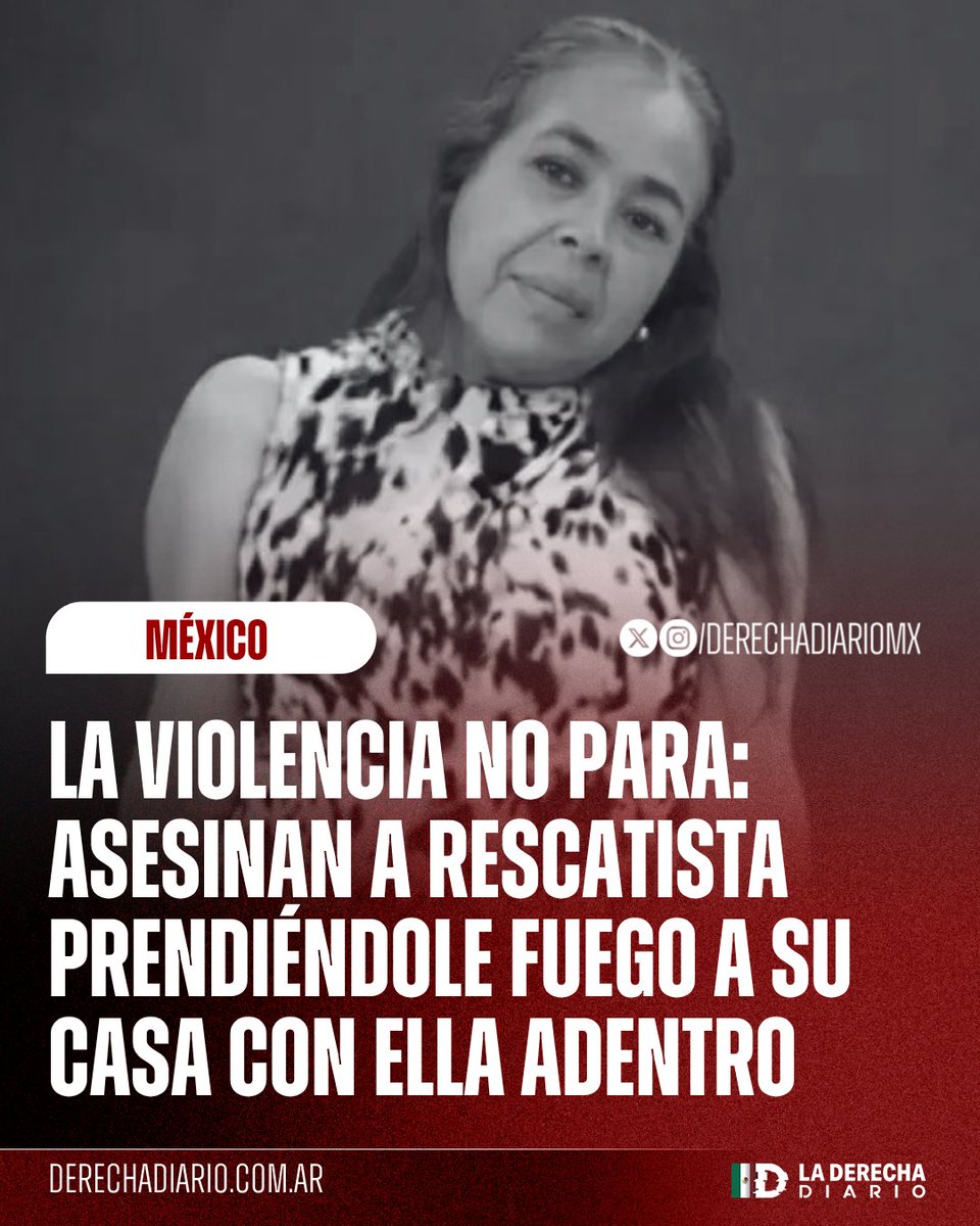 DerechaDiarioMX's tweet photo. 🚨🇲🇽 | LA VIOLENCIA NO PARA: La rescatista Elvia Ramírez fue asesinada por su pareja, quien le prendió fuego a la casa donde ella vivía con sus perros rescatados en Aguascalientes. 20 de los animales murieron y la mujer sufrió quemaduras en el 90% de su cuerpo, por lo que falleció después en el hospital.