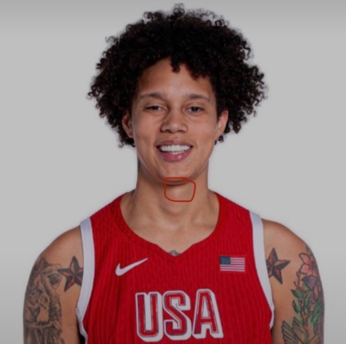 TrumpsHurricane's tweet photo. Is WNBA player Brittney Griner a WOMAN or a DUDE ?? https://t.co/siDHMR7f6t