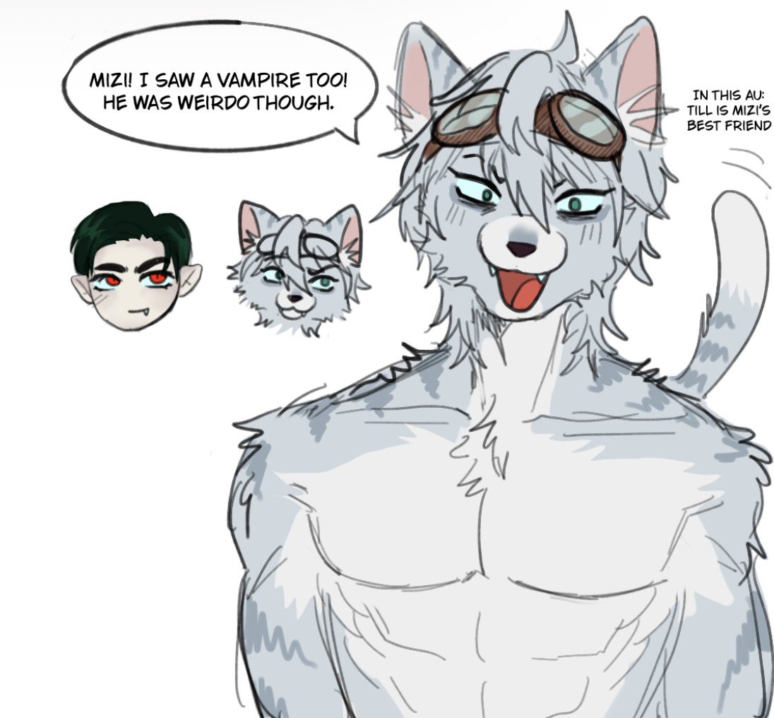 trubeltt's tweet photo. Cat #till meets Vamp #Ivan https://t.co/hvjdl7pBJr