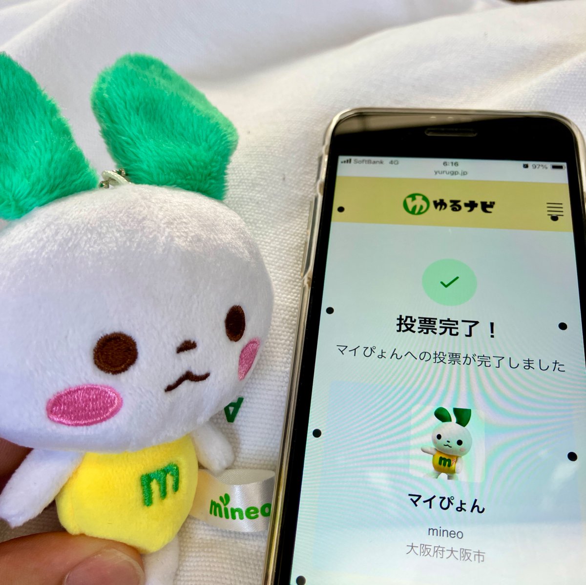 mineojp's tweet photo. おはマイネオ🐰

 #ゆるバース2026 
本日からスタート！

マイぴょんへの投票完了しました✅
私が見た時はマイぴょんは301位〜のページにいましたので、ちょっと探すの大変ですが応援よろしくお願いします٩( 'ω' )و

ここからログインして投票🗳️
https://t.co/X90yFGuEDy

#チームマイぴょん https://t.co/6FTN1FDmDd