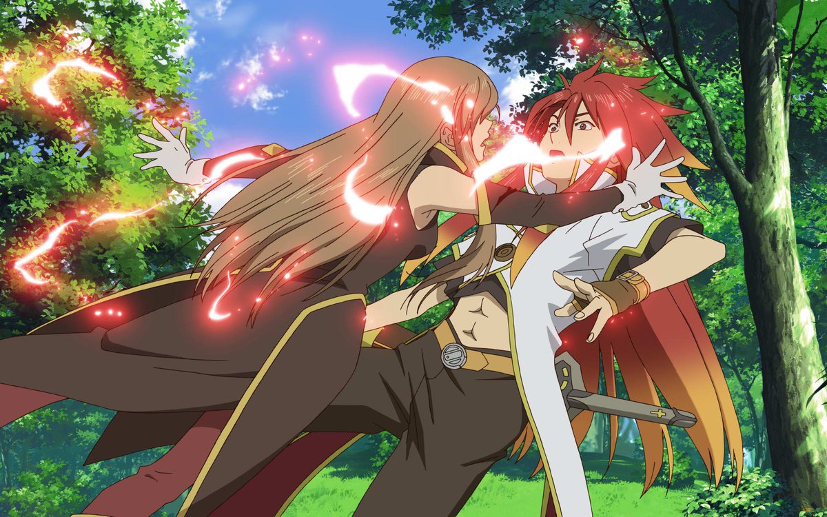 TwinRebirth's tweet photo. Frame de #TearGrants y #LukeFonFabre sacada del anime de #TalesOfTheAbyss. #TalesOf https://t.co/M7c1R3EeCu