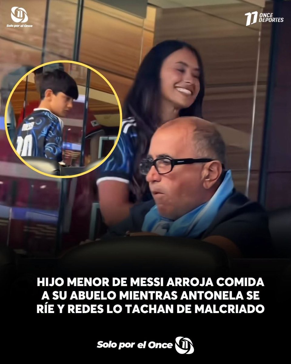 canal11hn's tweet photo. 🟡 | ¿Crees que se trató de una simple travesura infantil o que fue grosero?
VIDEO AQUÍ: https://t.co/IPzYaX1lhY
#LeoMessi #AntonelaRoccuzzo #CiroMessi #Viral #Video https://t.co/gs7UOsChcB