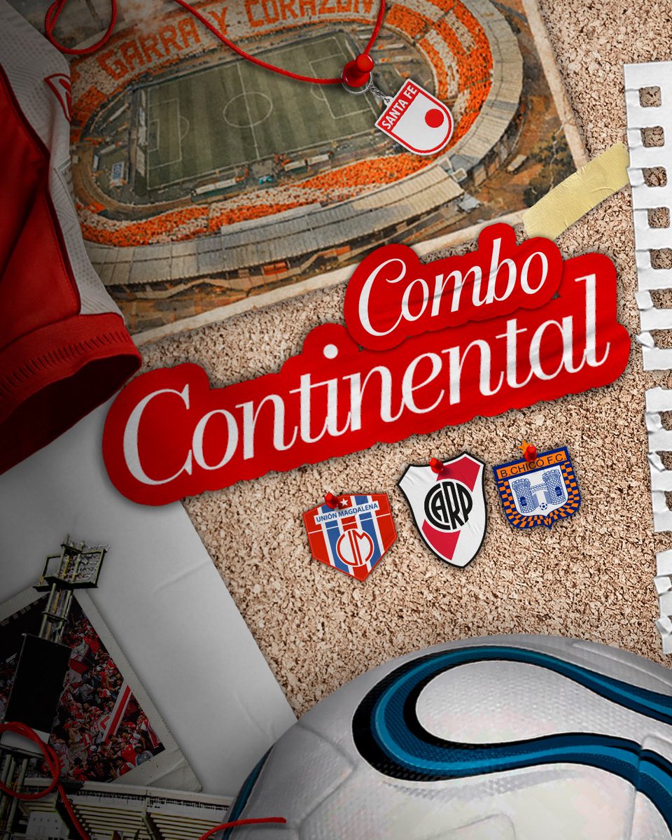 SantaFe's tweet photo. ¡Ya está a la venta el Combo Continental 🇮🇩 para acompañar al León en Copa, Liga y Sudamericana 🏆!

✔️ Disponible hasta el  5 de agosto.
✔️ Abonados podrán realizar la recarga para el partido vs. River Plate hasta el 10 de agosto.

Adquiere el tuyo 👉🏻 https://t.co/p2I19II4oC https://t.co/T2dZAm7N3b