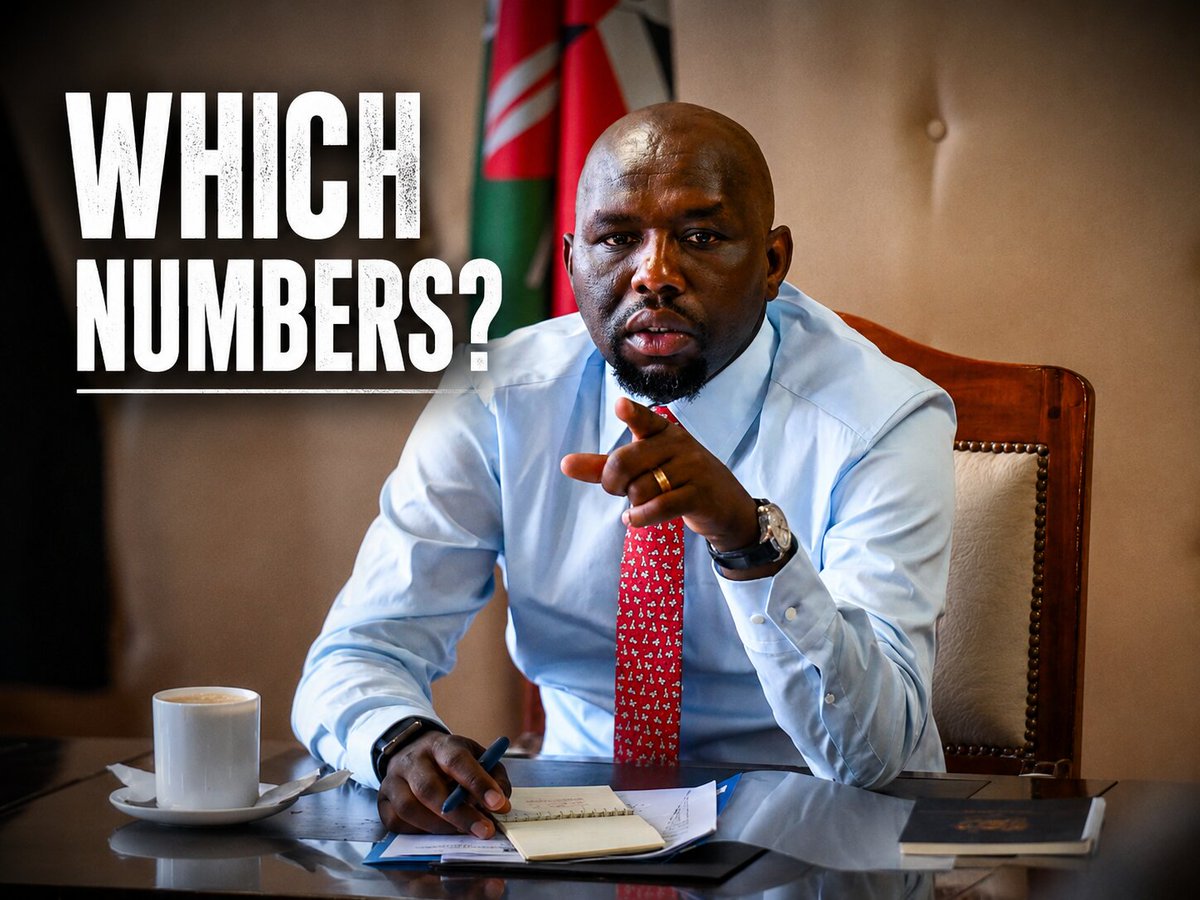 sholard_mancity's tweet photo. CS Murkomen yesterday said he “looks at the numbers” all the time and already sees a second term.🚨

​You know who else was glued to internal numbers and feeling extremely confident?

The UDA team that rolled into Ol Kalou.

​They had the spreadsheets, the government machinery, the speeches, and the “ground is solid” briefings.

Then the real numbers walked out of the ballot box: 35,000 to 5,000.

​Delusion evaporated overnight.

​Looking at internal data isn’t a strategy, it’s a coping mechanism. If those numbers were accurate, Ol Kalou wouldn’t have blindsided them.

​Staring at a spreadsheet you don’t understand just means you’re going home with a calculator in your hand.

​Or I'm wrong? This govt must go.