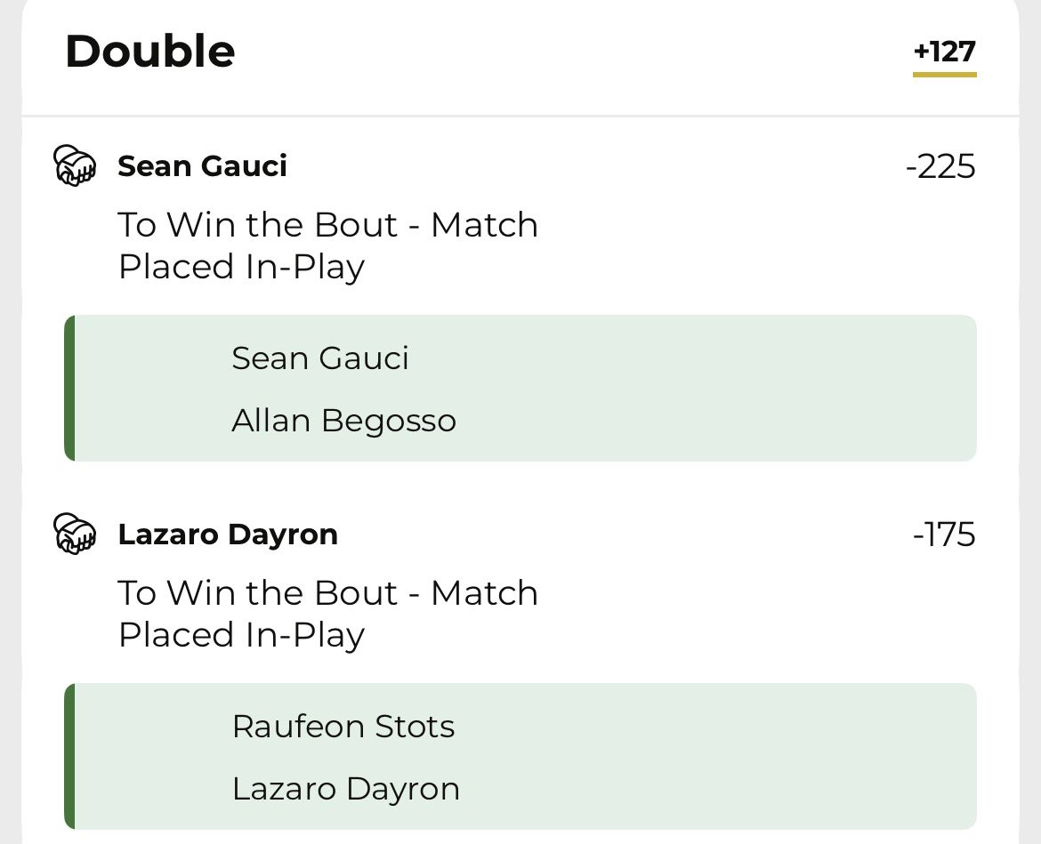 DylanBetss's tweet photo. PFL play for tonight, did absolutely no research before placing it so we'll see what happens https://t.co/7jedL05xZ1