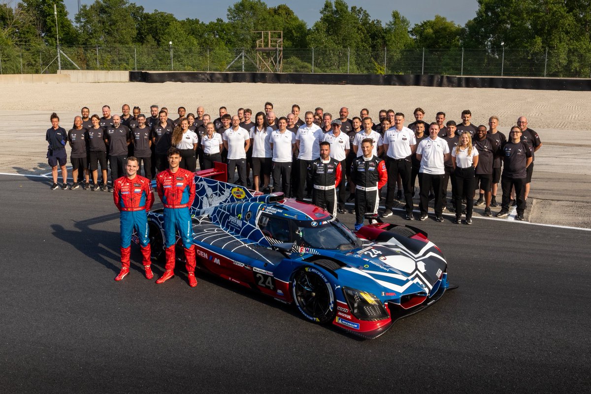 followWRT's tweet photo. We know our team is full of heroes, but this weekend at Road America, we’ve dressed for the occasion 🕷️🕸️

Who are we? We are BMW M Team WRT 😎 https://t.co/eU2aMiQ2cO