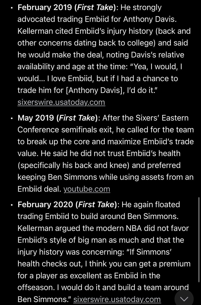 AllThingsBron's tweet photo. Max, not LeBron or Rich, has been saying trade Embiid since 2019. Let’s stop the narrative pushes. Max is not LeBron. Rich is not LeBron. LeBron fans are happy to get away from these spin attempts. https://t.co/z3OYEdD1xg