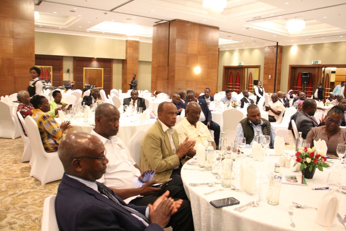 KabaleDiocese66's tweet photo. A total of 217m was on Friday raised in cash and pledges at the Assembly of Promoters of St. Ignatius University Kabale and launch of the endowment fund, held at Sheraton Hotel in Kampala.

In his remarks, Rt. Rev. Callist Rubaramira, Chancellor of St. Ignatius University applauded the generosity and commitment of the promoters and well-wishers during the Assembly and thanked them for advancing the University's mission of providing quality Catholic higher education.

In his remarks, Rt. Hon. Thomas Tayebwa, Deputy Speaker of the Parliament of Uganda, represented by Hon. Jacqueline Kyatuheire, Deputy National Treasurer of NRM thanked the Catholic Church for bringing social services closer to people. He commended Bishop Callist Rubaramira for his visionary leadership which  led to establishment of St. Ignatius University in 2024.
#StIgnatiusUniversityKabale #EndowmentFund #CatholicEducation
#KabaleDiocese@60.