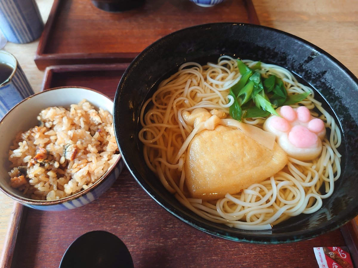 ft06094's tweet photo. さらに朔日にゅうめん食べに来た！肉球のかまぼこ美味しかったし、優しい味でした🥰 https://t.co/KRgpvdgzgf