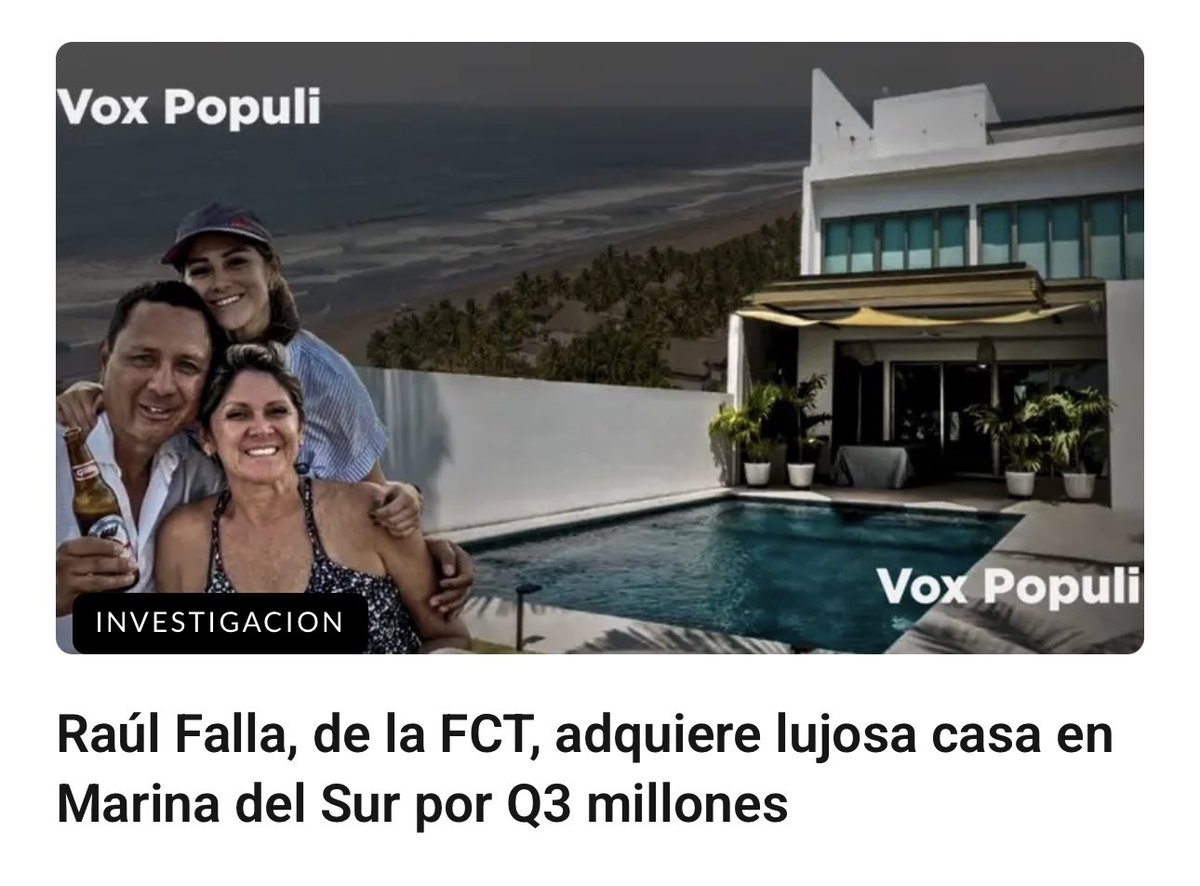 Sonny_Figueroa's tweet photo. Saben quién no va a pagar IUSI de la millonaria casa que se compró con saber que dinero (y hay posible evasión fiscal) 

Raul Falla de la Fundación Contra el Terrorismo 

Gracias a los diputados populistas 

Acá dejo la investigación ▶️ https://t.co/B1OHNVYYjF https://t.co/LQhrHAy3tQ