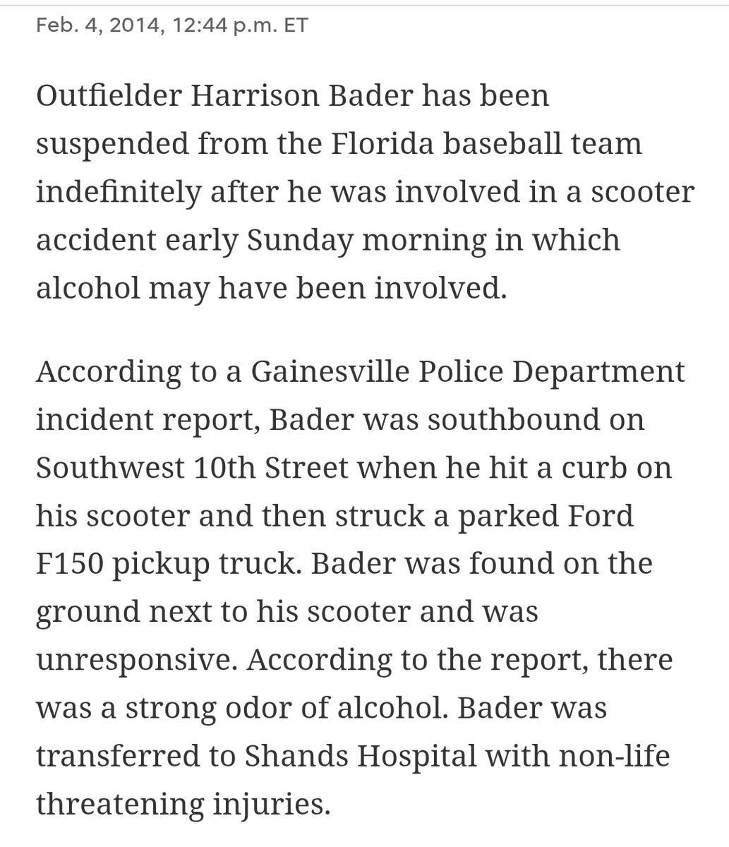 alexdosser's tweet photo. @DaddyDimmuTv It's not his first season ending drunk scooter accident either. What a fun habit! https://t.co/LIoX3VsU7v