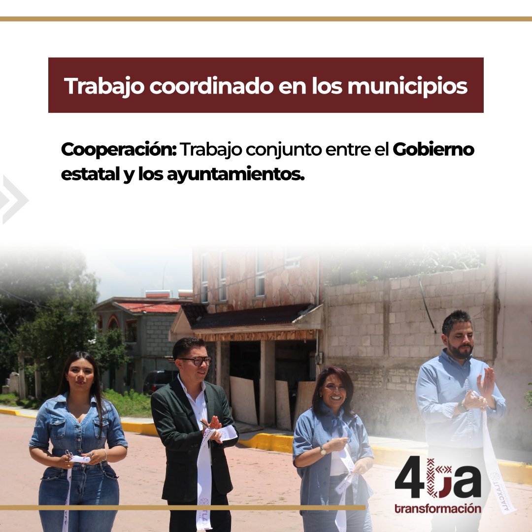 4taTransforma's tweet photo. ¡RESULTADOS QUE TRANSFORMAN TLAXCALA! 🇲🇽🏗️❤️ La gobernadora Lorena Cuéllar encabezó la entrega de importantes obras de infraestructura hidráulica, vialidades y adocenamiento en Xaltocan y Muñoz de Domingo Arenas.

Con manejo transparente del presupuesto y sin pedir prestado, el Gobierno de Tlaxcala sigue llevando agua potable, calles dignas y bienestar a las comunidades que durante años estuvieron en el olvido. 🌱✨ ¡Porque la verdadera transformación se demuestra con hechos, obras públicas y justicia social a ras de suelo! 🦅🙌

¡Por un Tlaxcala próspero, justo y con desarrollo para todas y todos! 📈🏠

📲 ¡Apoya compartiendo este post y dejando tu mensaje de apoyo abajo en los comentarios! 👇

#La4taTransformación #Tlaxcala #LorenaCuéllar #ObraPública #JusticiaSocial #HumanismoMexicano #Infraestructura