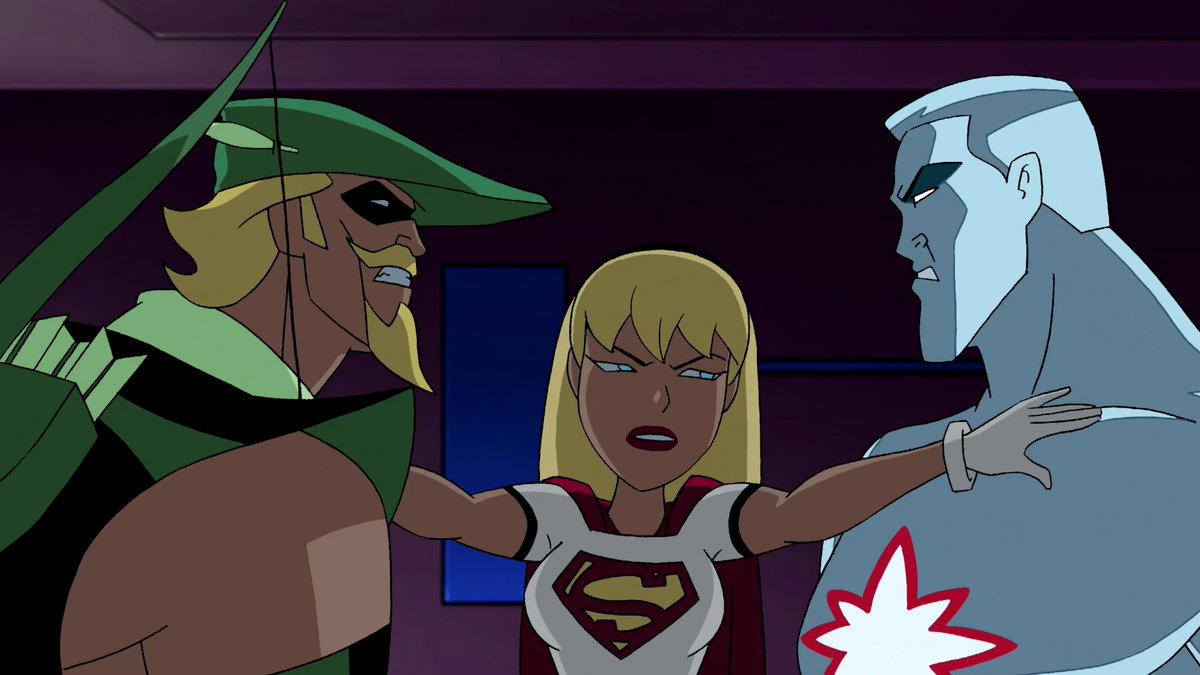 worldsfinest's tweet photo. Justice League Unlimited premiered on this day (July 31) in 2004 with "Initiation." A reluctant Green Arrow joins the League to stop a rampaging nuclear monster in this debut episode to one of the best superhero cartoons ever made! There's strength in numbers! #JusticeLeague #JLU https://t.co/NQZd1Tv6e5