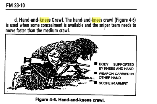 Derwerwulf's tweet photo. @RealCandaceO That's not a lateral crawl! That is called the hand and knees crawl, anyone can do it! In fact I am combing through airsoft videos of teenagers doing the same thing playing as a sniper. https://t.co/DnwnZlZmNk