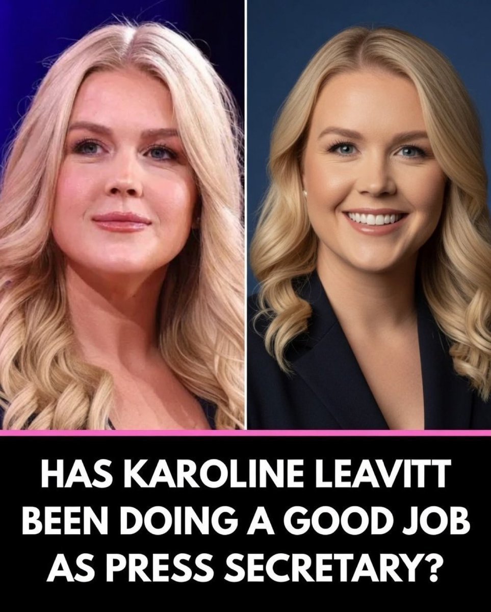 chaudhry_a66698's tweet photo. 🇺🇸 Has Karoline Leavitt done a good job as White House Press Secretary?

🅰️ Yes
🅱️ No https://t.co/XNkwgNhgPK
