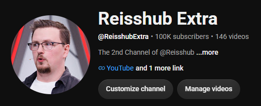 Reisshub's tweet photo. Ty for 100k on the Extra channel my goats https://t.co/1LKsQktYgE
