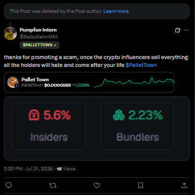 ReikoKahnMK1's tweet photo. all bundlers and trash influencers deserve to make 0 money for scamming. you all deserve to rot in hell and BURN FOREVER. Post deleted solana:FBudQtQvaGX7ok7tD29wG2zH37H4Ee2rbyNREw7Tpump  
FK YOU ALL F@GS https://t.co/eOcYJ1tsCi