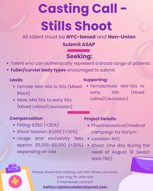 RighteousTalent's tweet photo. 📷CASTING CALL📷 Stills Shoot in NYC 
Talent must be NYC-based and Non-Union
Submit ASAP
#photography #modelling #casting https://t.co/LJA7pvOK5g