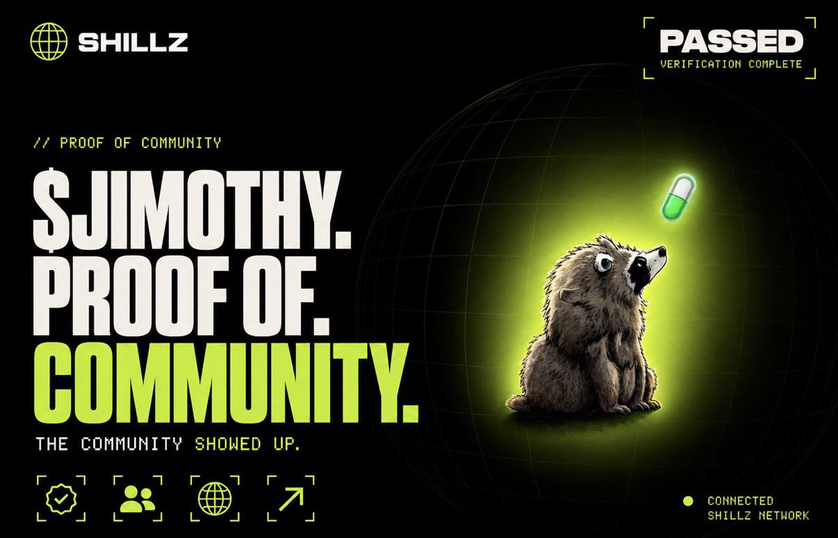 Shillz_Official's tweet photo. $Jimothy has completed PoC

Shill here: https://t.co/ZTMvuLm9Bu https://t.co/yWMJ5Bm9oK