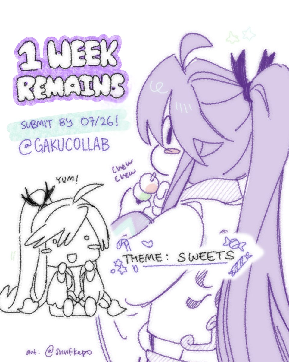 snufkepo's tweet photo. As a bonus, here are all the assets I created for GakuCollab's promotional end. I put together the flyers that these drawings were made for as well. 
#神威がくぽ #gakupo https://t.co/9VONIIwHlZ