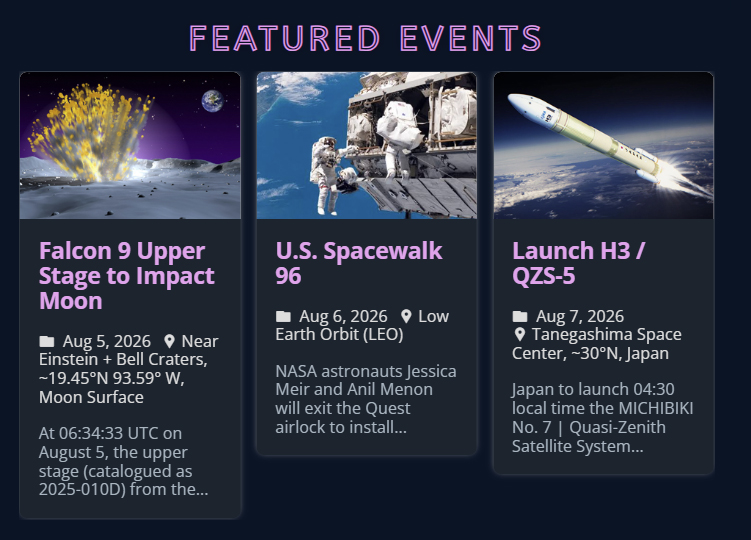 SpaceCalendar tweet picture