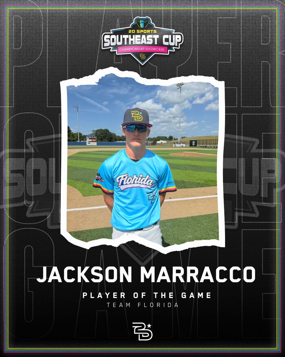 2Dsportsbsb's tweet photo. βοΈPLAYER OF THE GAMEβοΈ
Jackson Marracco
#TeamFlorida https://t.co/pbfcD3qwog