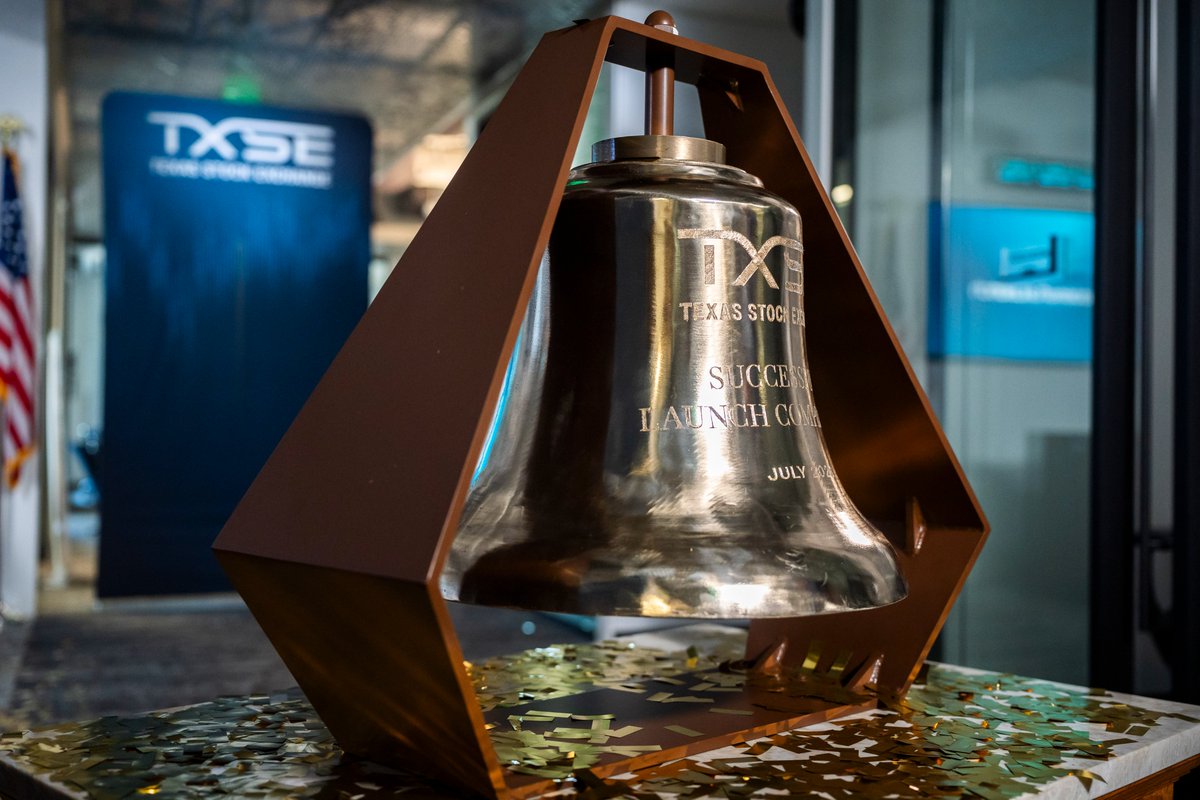 TXStockExchange's tweet photo. Today, the Texas Stock Exchange closed the market with our first ever broadcast bell ringing ceremony to commemorate the successful launch of full production trading. 

Our world-class development team has built the infrastructure to support what comes next — real competition for primary listings for the first time in decades.