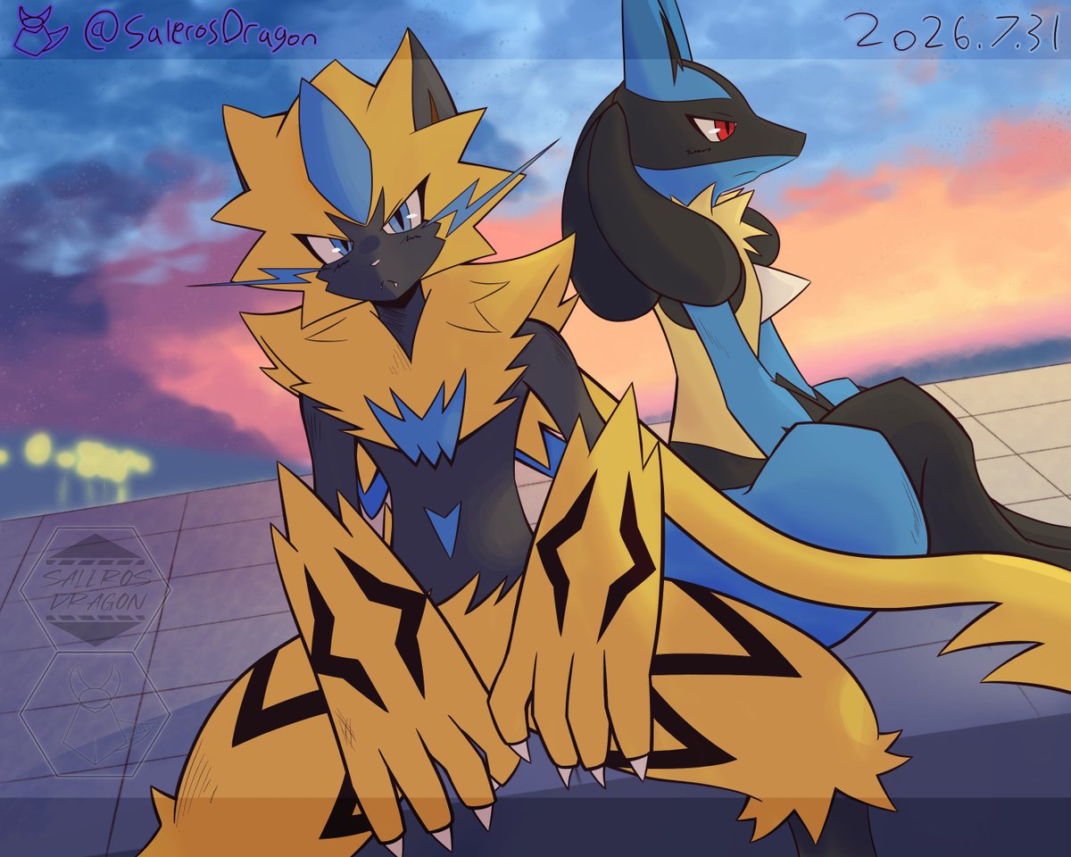 SalerosDragon's tweet photo. Zeraora &amp; Lucario (2 of my favs)
https://t.co/UfQahq05CH https://t.co/4LMr3Qofaf
