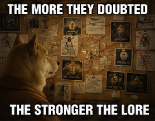 ogParodyDoge1's tweet photo. The more they doubted, the stronger the lore https://t.co/RR5eGIu0Gr